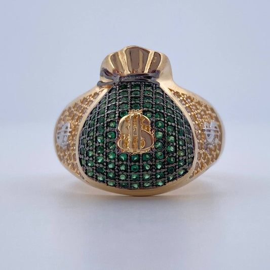 Money Bag Ring 10.2gr / Size 10 / 18K Gold $