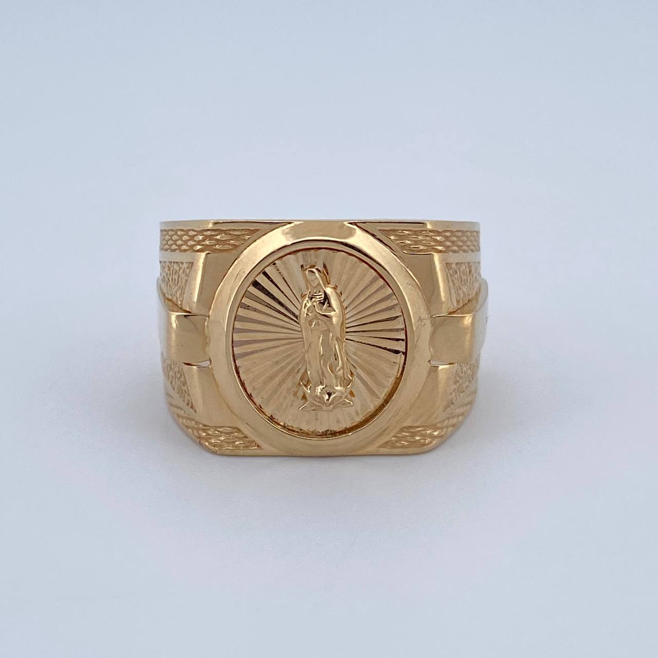 Virgin Guadalupe Ring 7.7gr / Size 9 1/4 / 18K Gold $