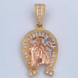 Pendant Horseshoe Horse 9.75gr / 4.2cm (1.7in) / 18K Gold $
