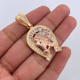 Pendant Horseshoe Horse 9.75gr / 4.2cm (1.7in) / 18K Gold $