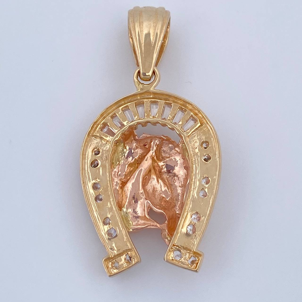 Pendant Horseshoe Horse 9.75gr / 4.2cm (1.7in) / 18K Gold $