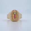 Virgin Guadalupe Ring 3.6gr / Size 5 1/2 / 18K Gold $