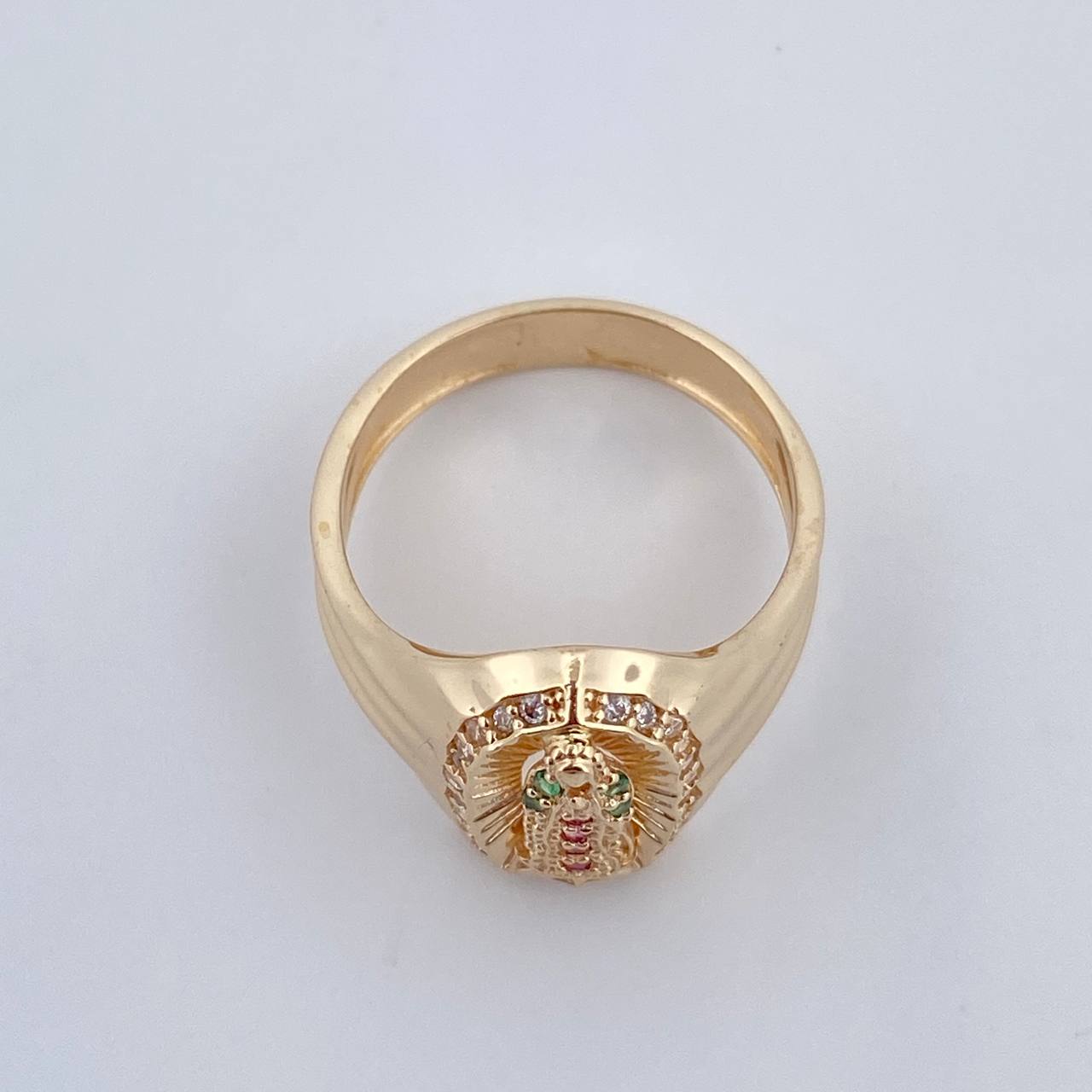 Virgin Guadalupe Ring 3.6gr / Size 5 1/2 / 18K Gold $