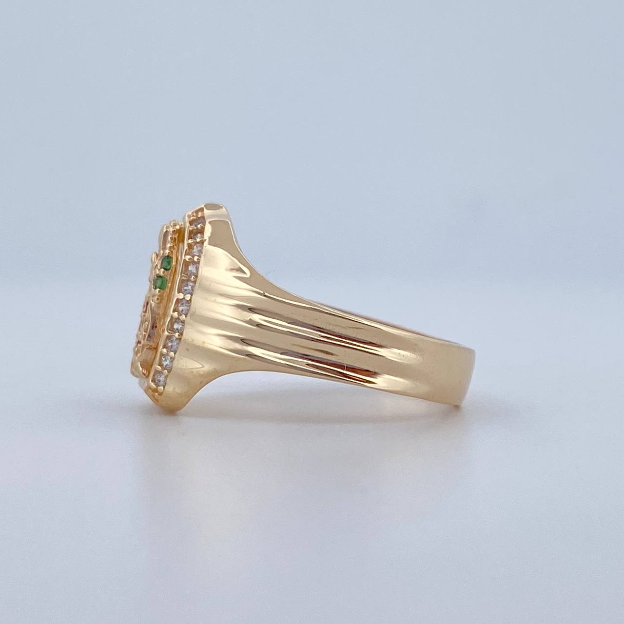 Virgin Guadalupe Ring 3.6gr / Size 5 1/2 / 18K Gold $