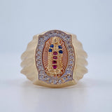 Virgin Guadalupe Ring 5.1gr / Size 6 1/2 / 18K Gold $