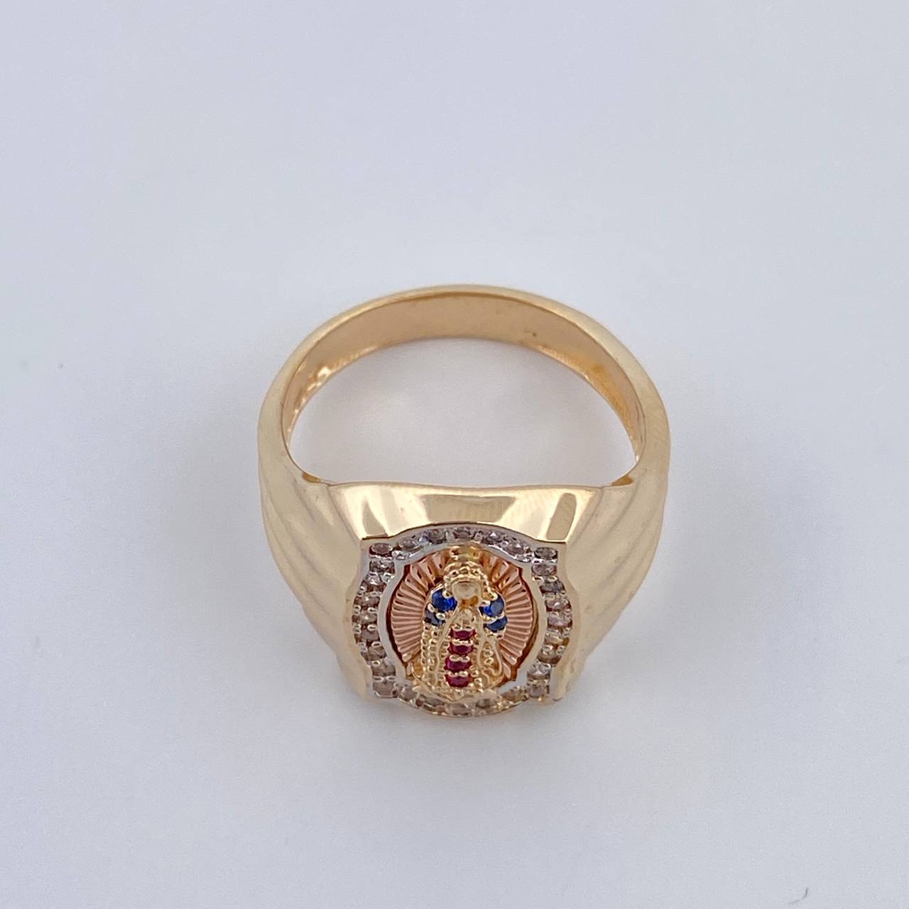 Virgin Guadalupe Ring 5.1gr / Size 6 1/2 / 18K Gold $