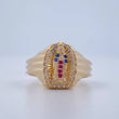 Virgin Guadalupe Ring 4gr / Size 7 1/2 / 18K Gold $