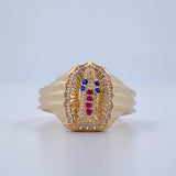 Virgin Guadalupe Ring 4gr / Size 7 1/2 / 18K Gold $