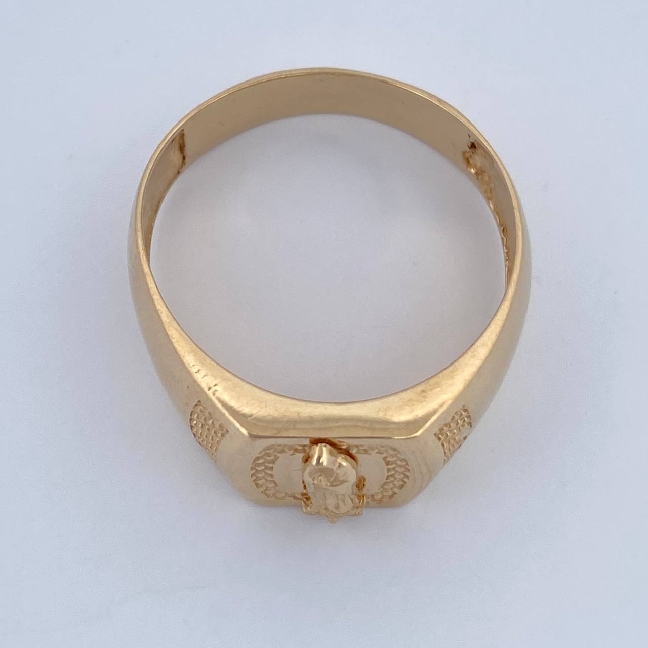 Virgin Guadalupe Ring 4gr / Size 10 1/2 / 18K Gold $