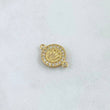 Charm Circular Crown Dense 1.45g / 3/4 in 18K Yellow Gold