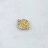 Charm Circular Crown Dense 1.45g / 3/4 in 18K Yellow Gold
