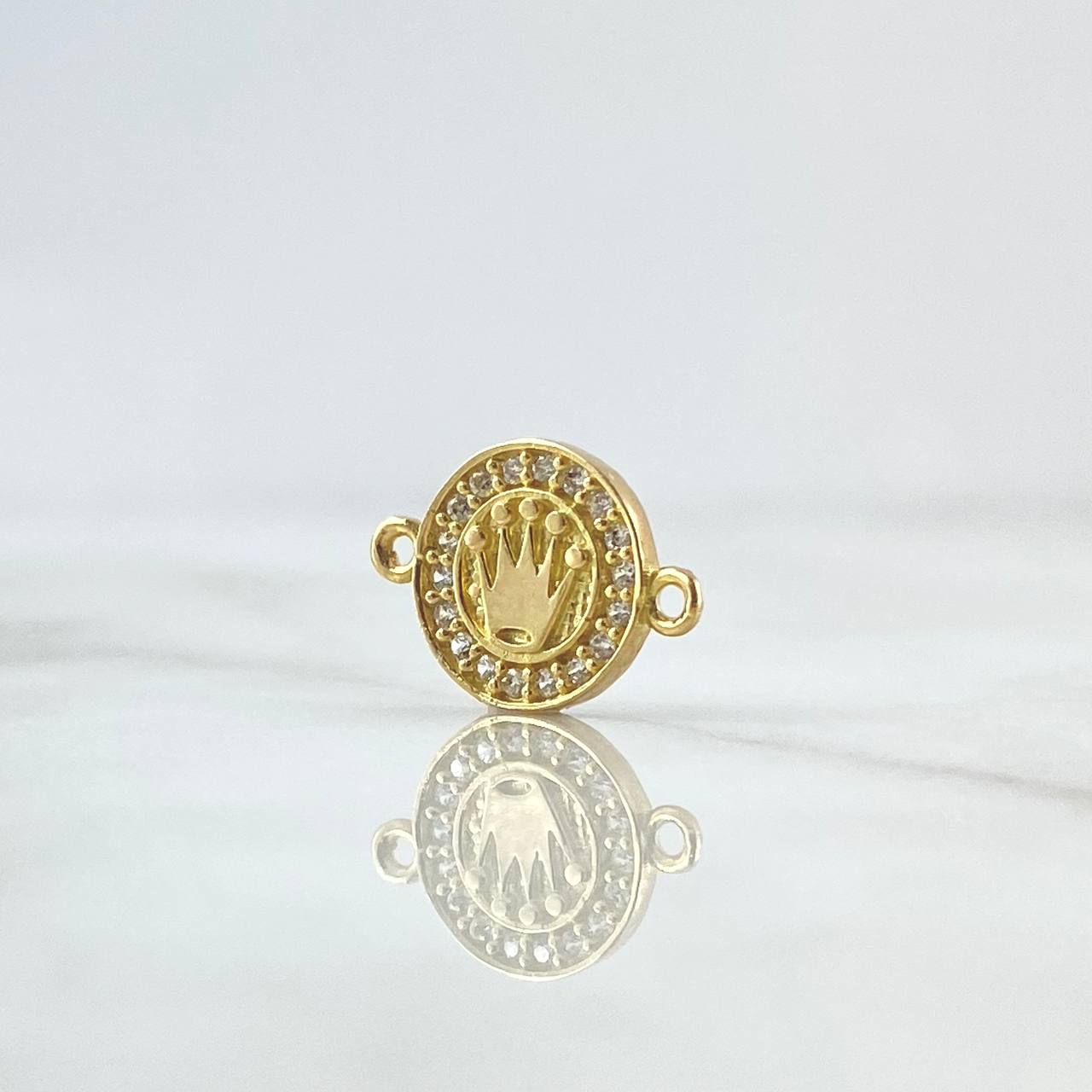 Charm Circular Crown Dense 1.45g / 3/4 in 18K Yellow Gold