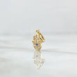 Dije Mano Hamsa 0.75gr / 1.6cm / Circones Blancos Azul Rey Oro Amarillo 18K