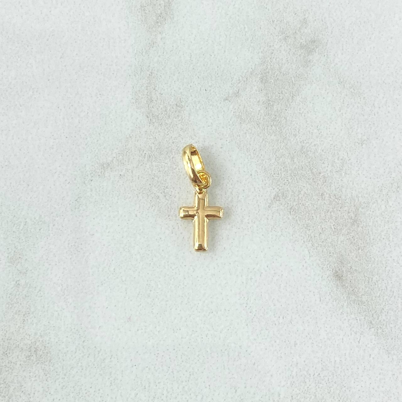 Pendant Cross 0.2gr / 1.4cm / Polished 18K Yellow Gold