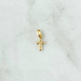 Pendant Cross 0.2gr / 1.4cm / Polished 18K Yellow Gold
