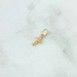 Pendant Cross 0.2gr / 1.4cm / Polished 18K Yellow Gold