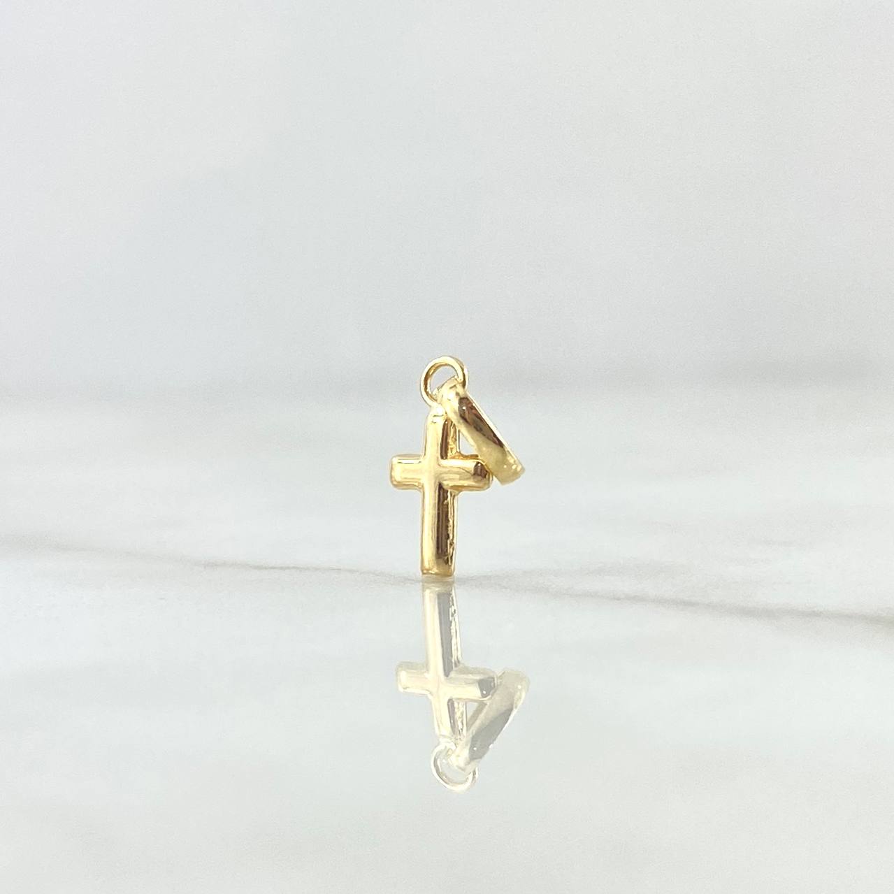Pendant Cross 0.2gr / 1.4cm / Polished 18K Yellow Gold