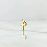 Pendant Cross 0.2gr / 1.4cm / Polished 18K Yellow Gold