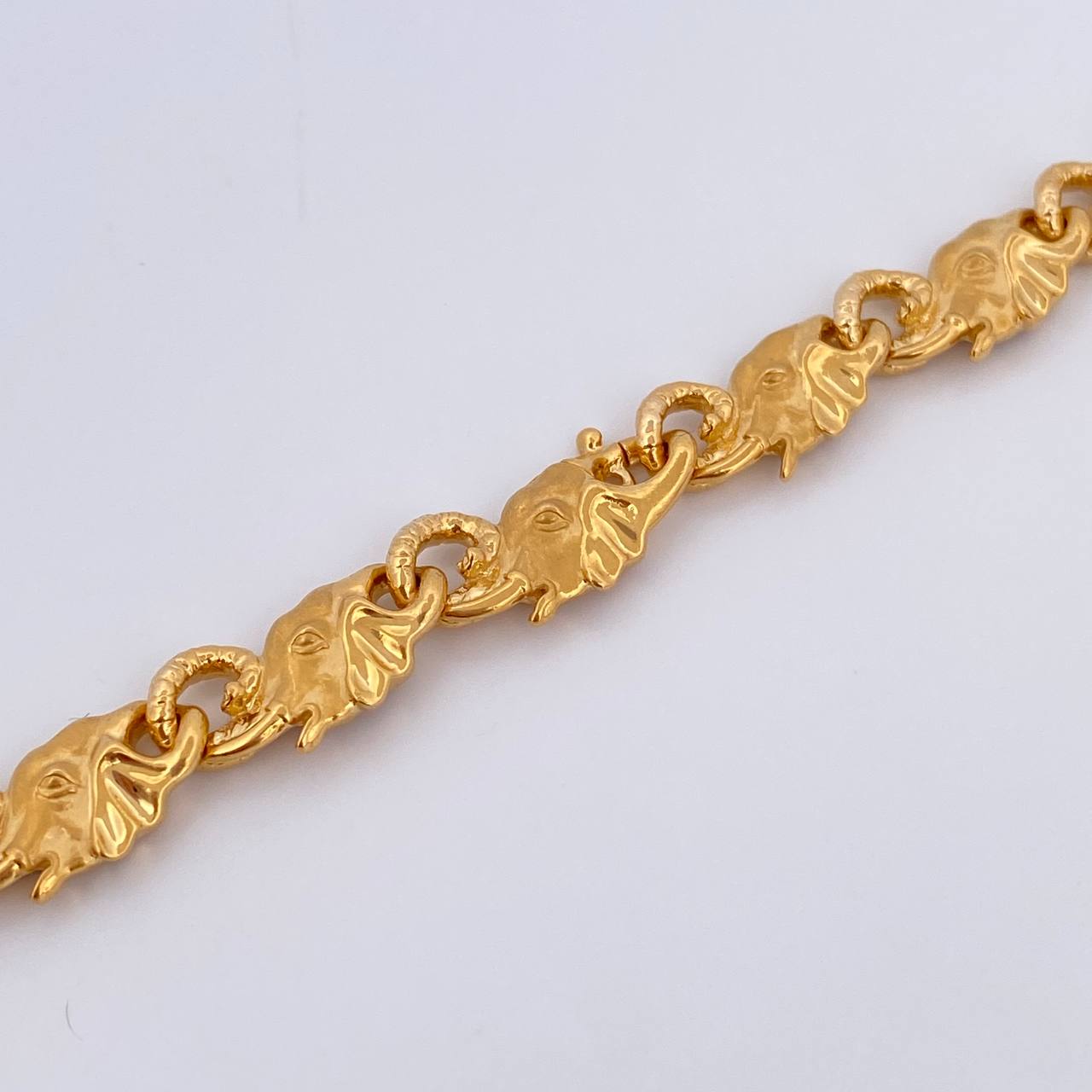 Rustic Elephant Chain 76.85gr / 60cm / 8.6mm 18K Yellow Gold $