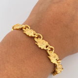 Bracelet Elephant Bracelet 26.45gr / 19.1cm / 8.4mm 18K Yellow Gold $