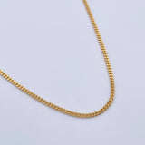 Cadena Mini Cubana 6.9gr / 60.5cm / 1.4mm Oro Amarillo +0 18K &