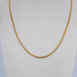 Cadena Mini Cubana 6.9gr / 60.5cm / 1.4mm Oro Amarillo +0 18K &