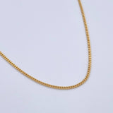 Cadena Mini Cubana 6.95gr / 60.7cm / 1.68mm Oro Amarillo +0 18K $