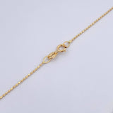 Cadena Militar 1.25gr / 45cm / 0.6mm Oro Amarillo +3 18K &