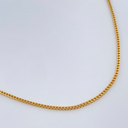 Cadena Franco 3.85gr / 23 3/4 in / Oro Amarillo +3 18K &