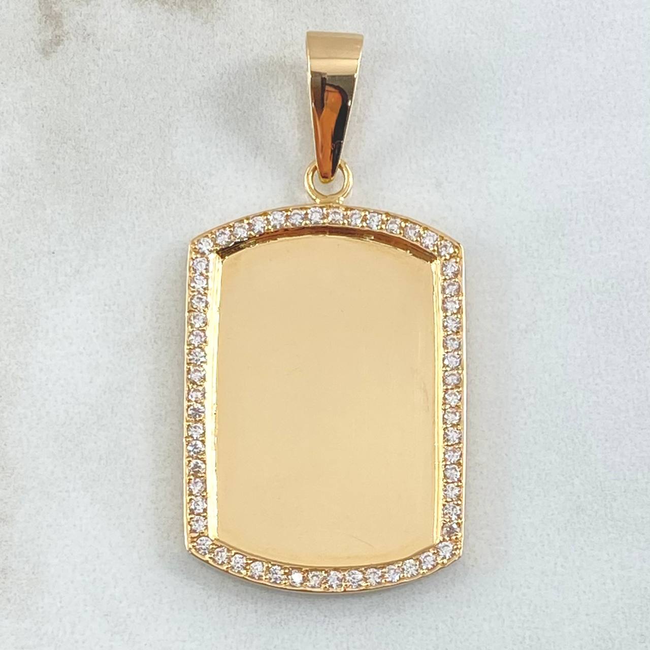 Pendant Plate 11.85gr / 4cm / 1.6in / 18K Gold ©