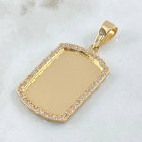 Pendant Plate 11.85gr / 4cm / 1.6in / 18K Gold ©