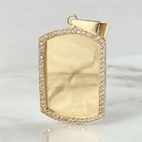 Pendant Plate 11.85gr / 4cm / 1.6in / 18K Gold ©