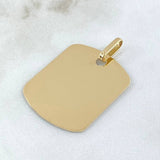 Pendant Plate 2.9gr / 3.5cm (1.4in) / 18K Gold ©