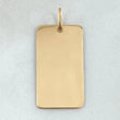 Pendant Plate 2.4gr / 3.8cm (1.5in) / 18K Gold ©