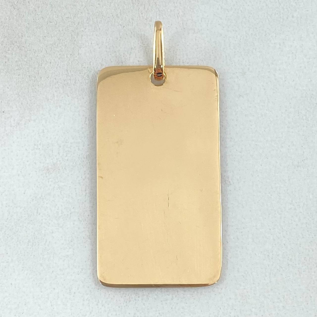 Pendant Plate 2.45gr / 3.7cm (1.5in) / 18K Gold *