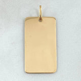 Pendant Plate 2.45gr / 3.7cm (1.5in) / 18K Gold *