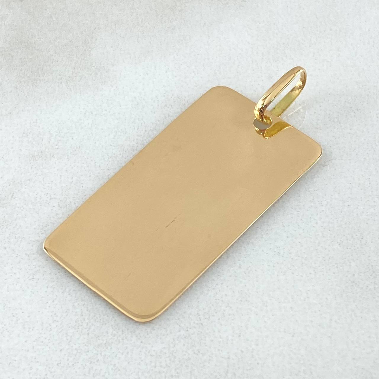 Pendant Plate 2.4gr / 3.8cm (1.5in) / 18K Gold ©