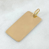 Pendant Plate 2.3gr / 3.8cm (1.5in) / 18K Gold ©