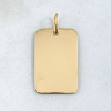 Pendant Plate 2.5gr / 3.2cm (1.3in) / 18K Gold *