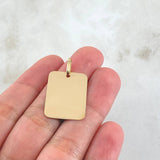 Pendant Plate 2.3gr / 3cm / 18K Gold ©