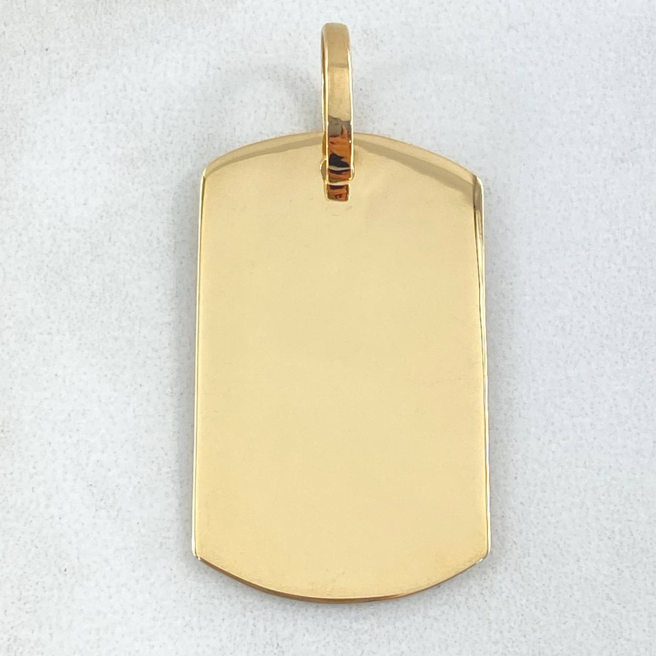 Dije Placa 4.65gr / 4cm / Oro 18K