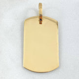 Dije Placa 4.65gr / 4cm / Oro 18K