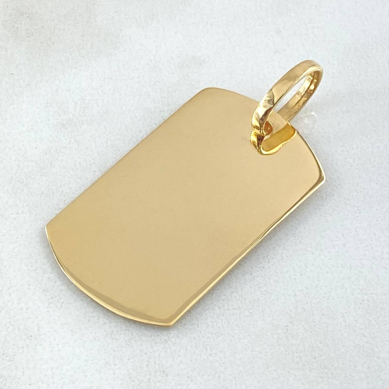Dije Placa 4.65gr / 4cm / Oro 18K