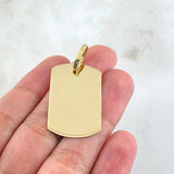 Dije Placa 4.65gr / 4cm / Oro 18K