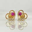 Stud Earrings Heart Silhouette 0.95gr / 0.3in (0.8cm) / 18K Gold