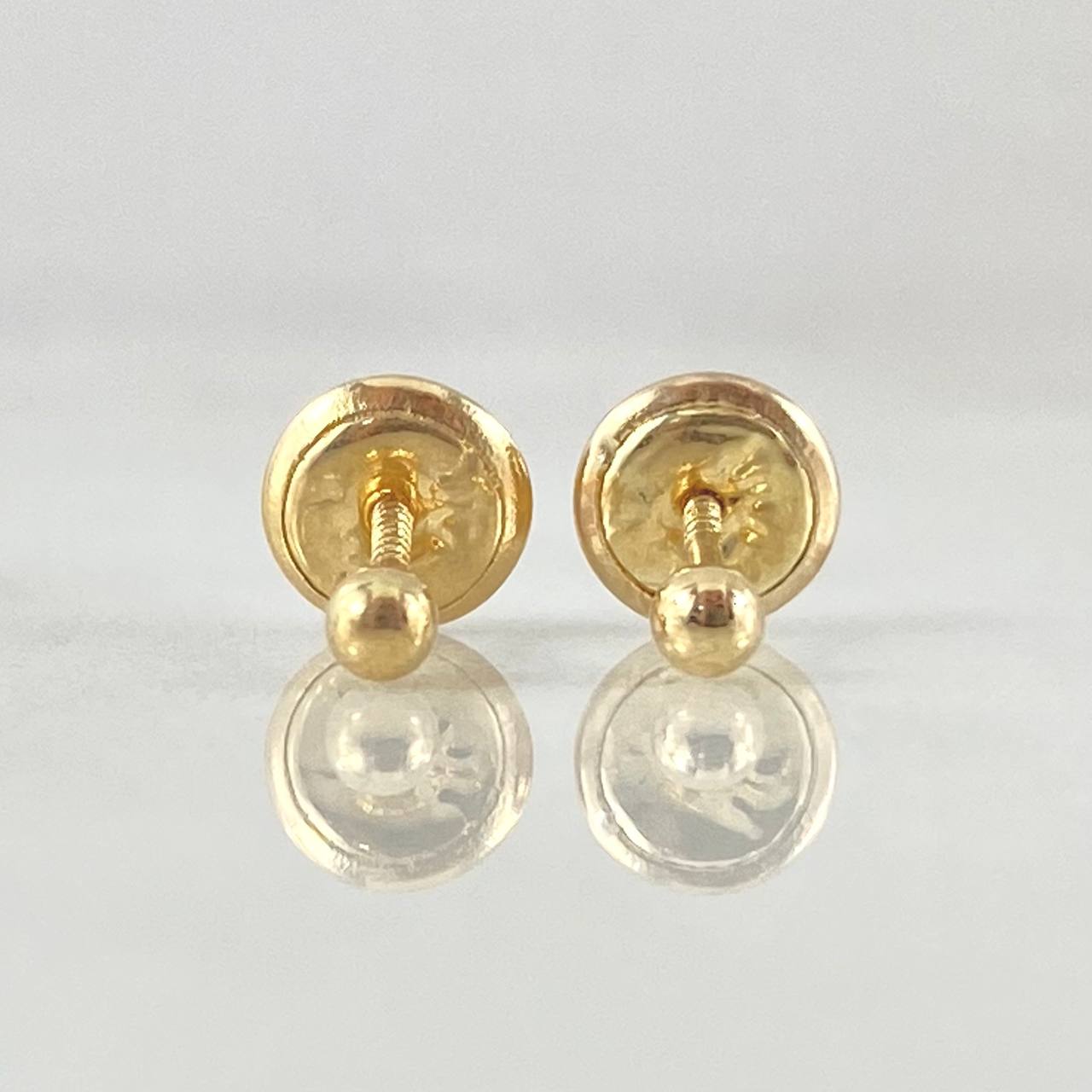Topos Bola 0.4gr / 3mm Lisa Oro Amarillo 18K *