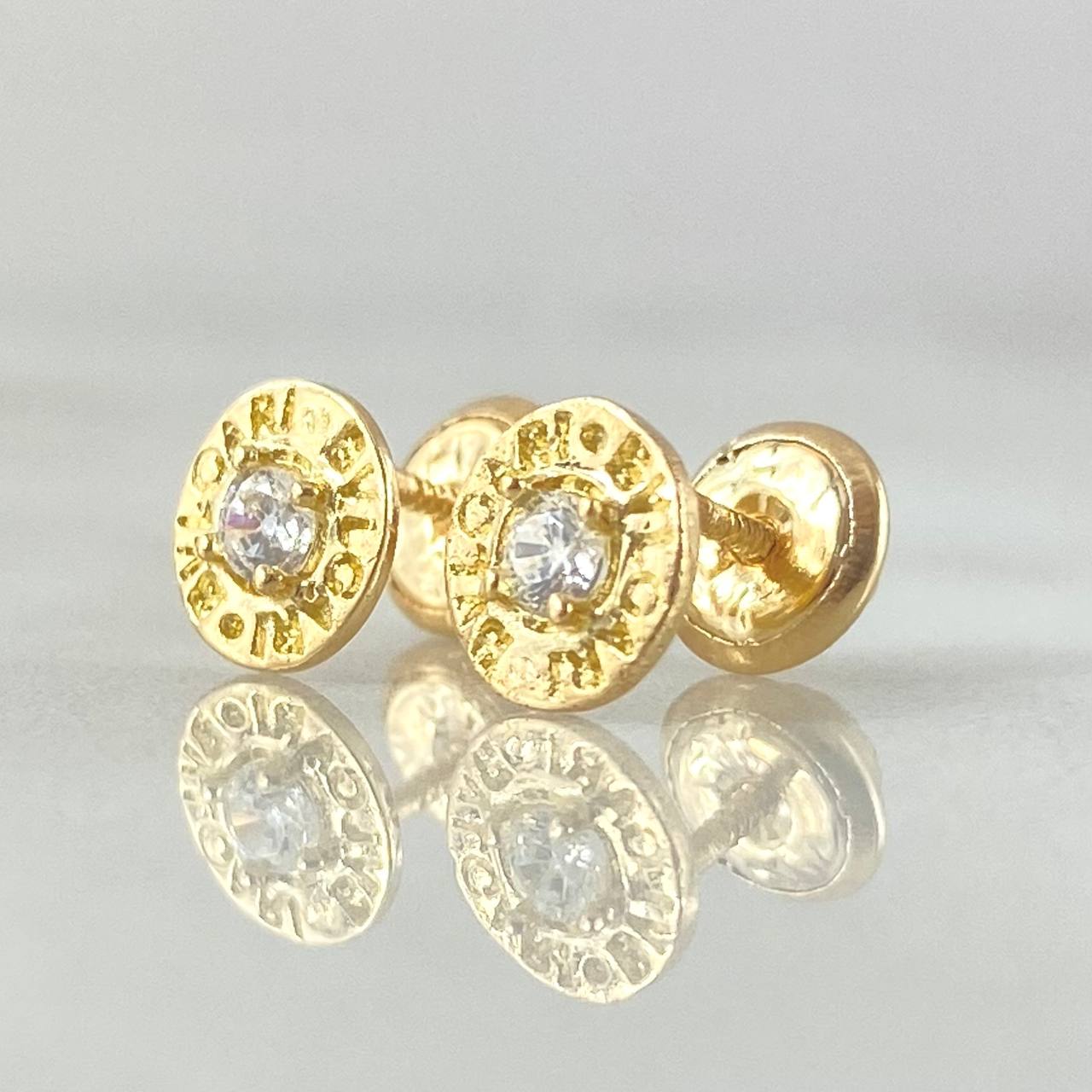Rustic Stud Earrings 0.9gr / 18K Gold ©