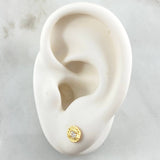 Rustic Stud Earrings 0.9gr / 18K Gold ©