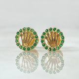 Stud Earrings Crown 1gr / 18K Gold ©