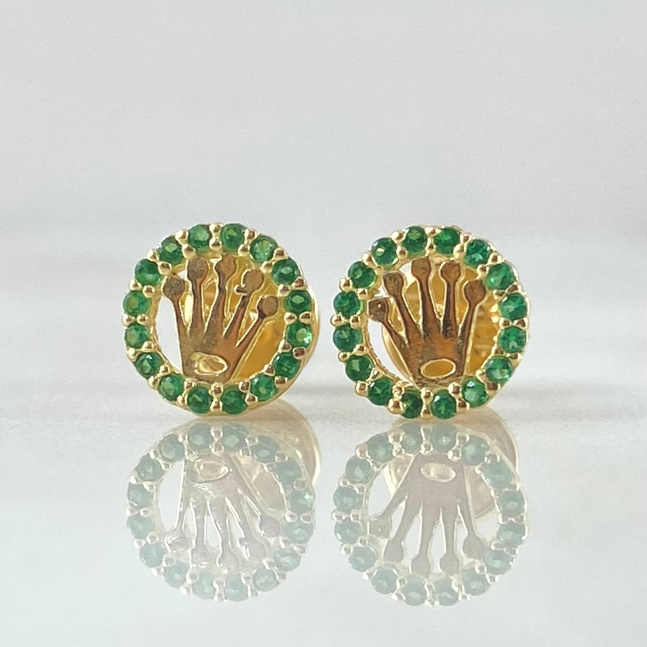 Stud Earrings Crown 1gr / 18K Gold *
